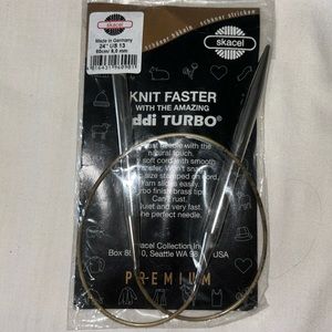 Knitting Needles Skacel Addi Turbo. Size US 13 24”